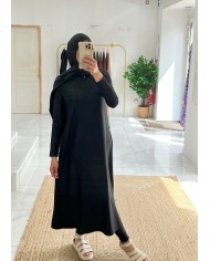 Burkini long avec hijab noir