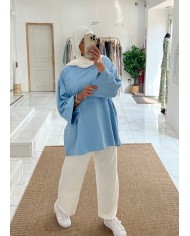 Tee-shirt over kaki clair