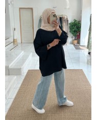 Tee-shirt over gris chiné