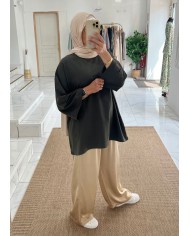 Tee-shirt over vert kaki