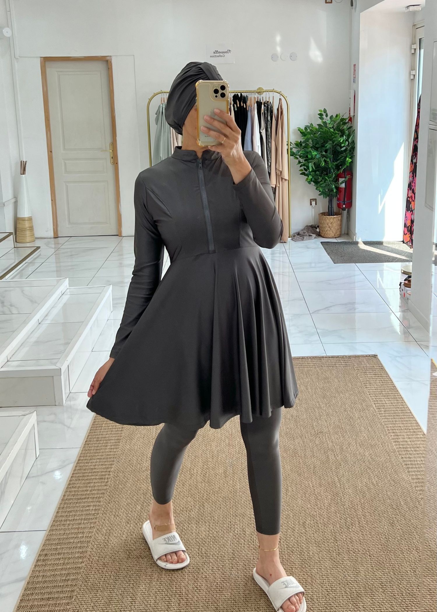 Burkini Mila gris foncé