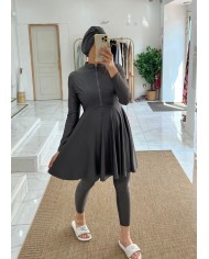 Burkini Mila gris foncé