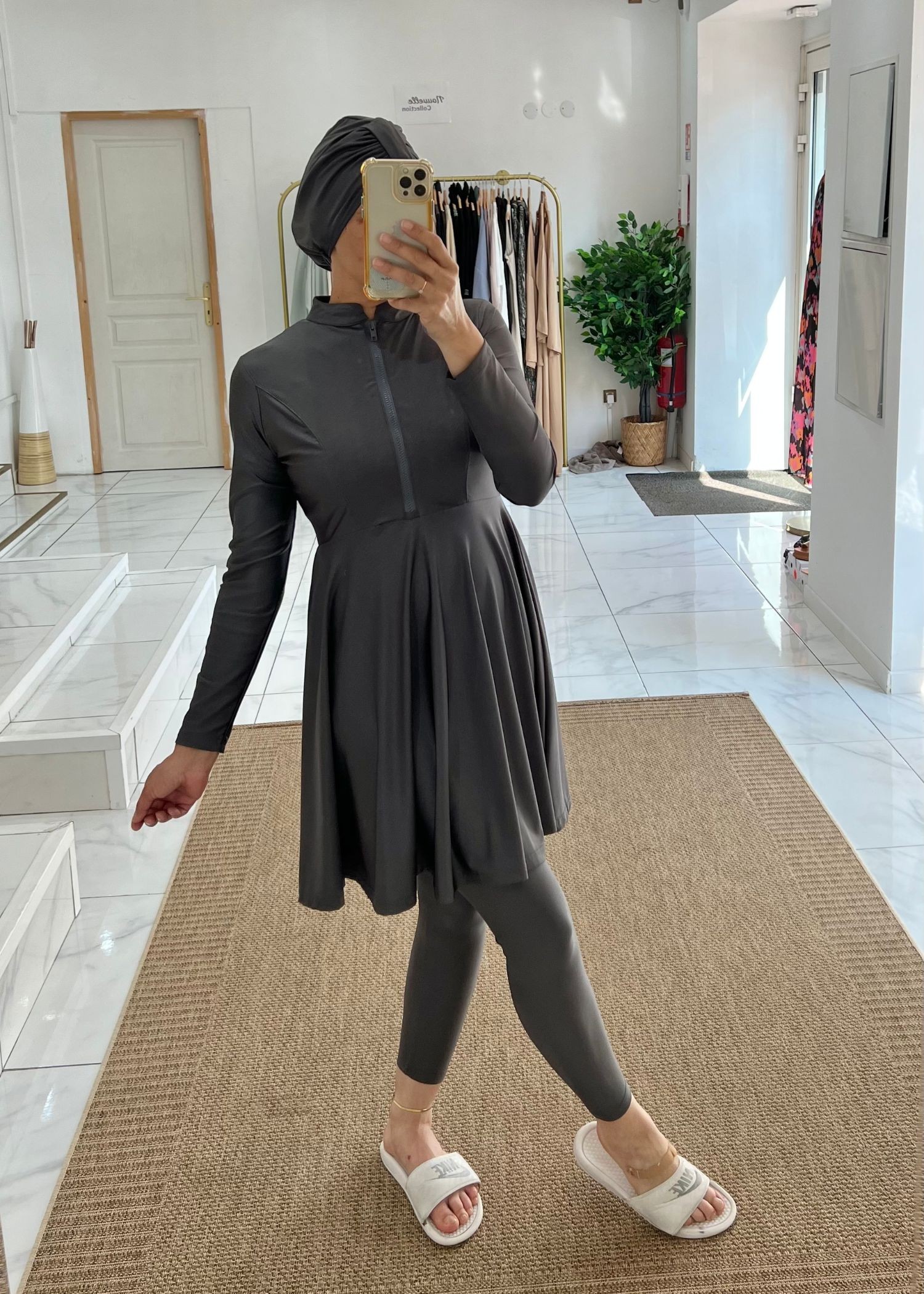 Burkini Mila gris foncé Burkini Mila gris foncé