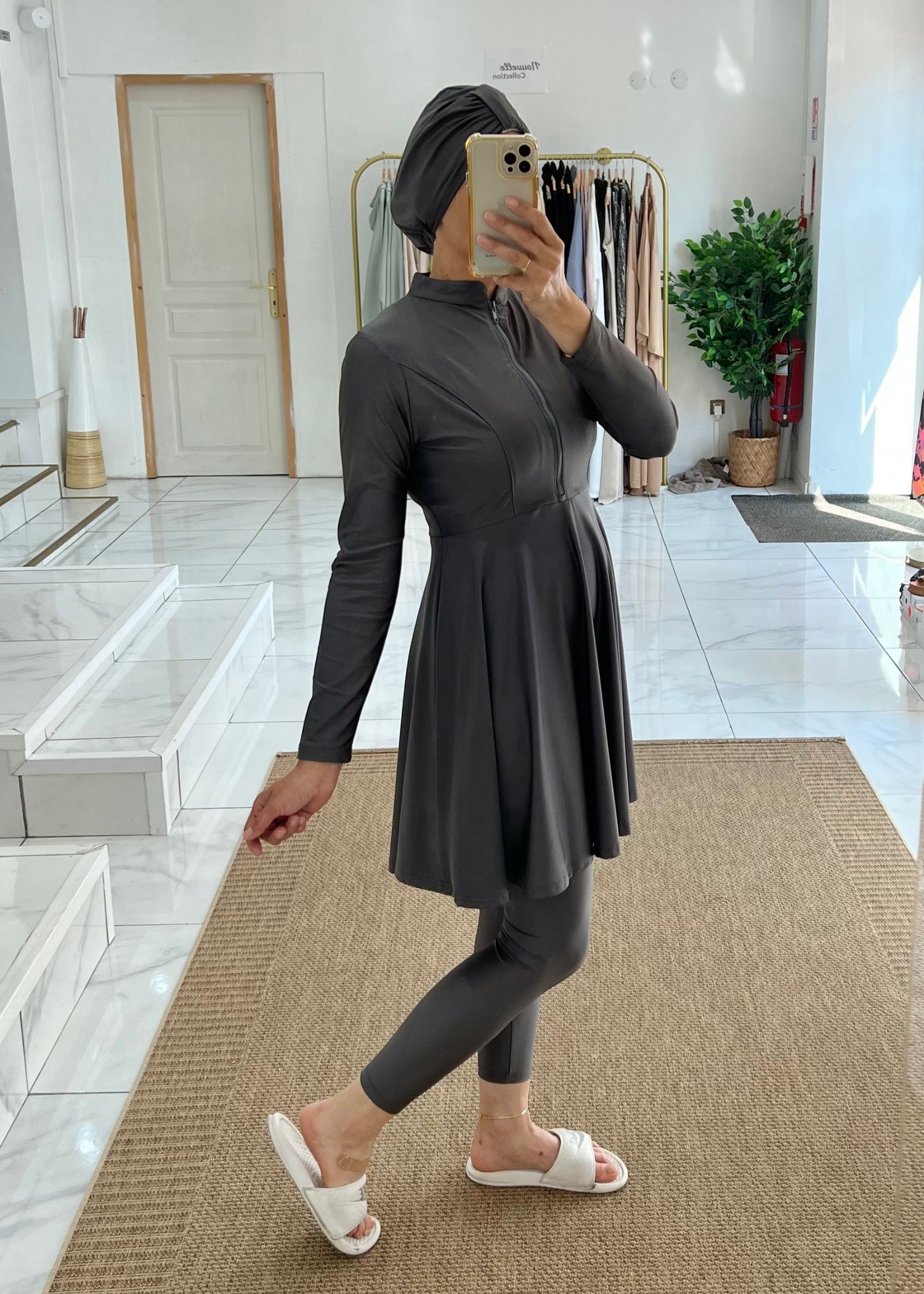 Burkini Mila gris foncé