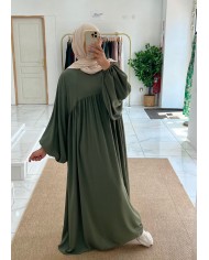Abaya ballon kaki