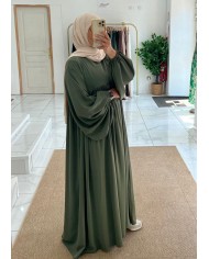 Abaya ballon kaki