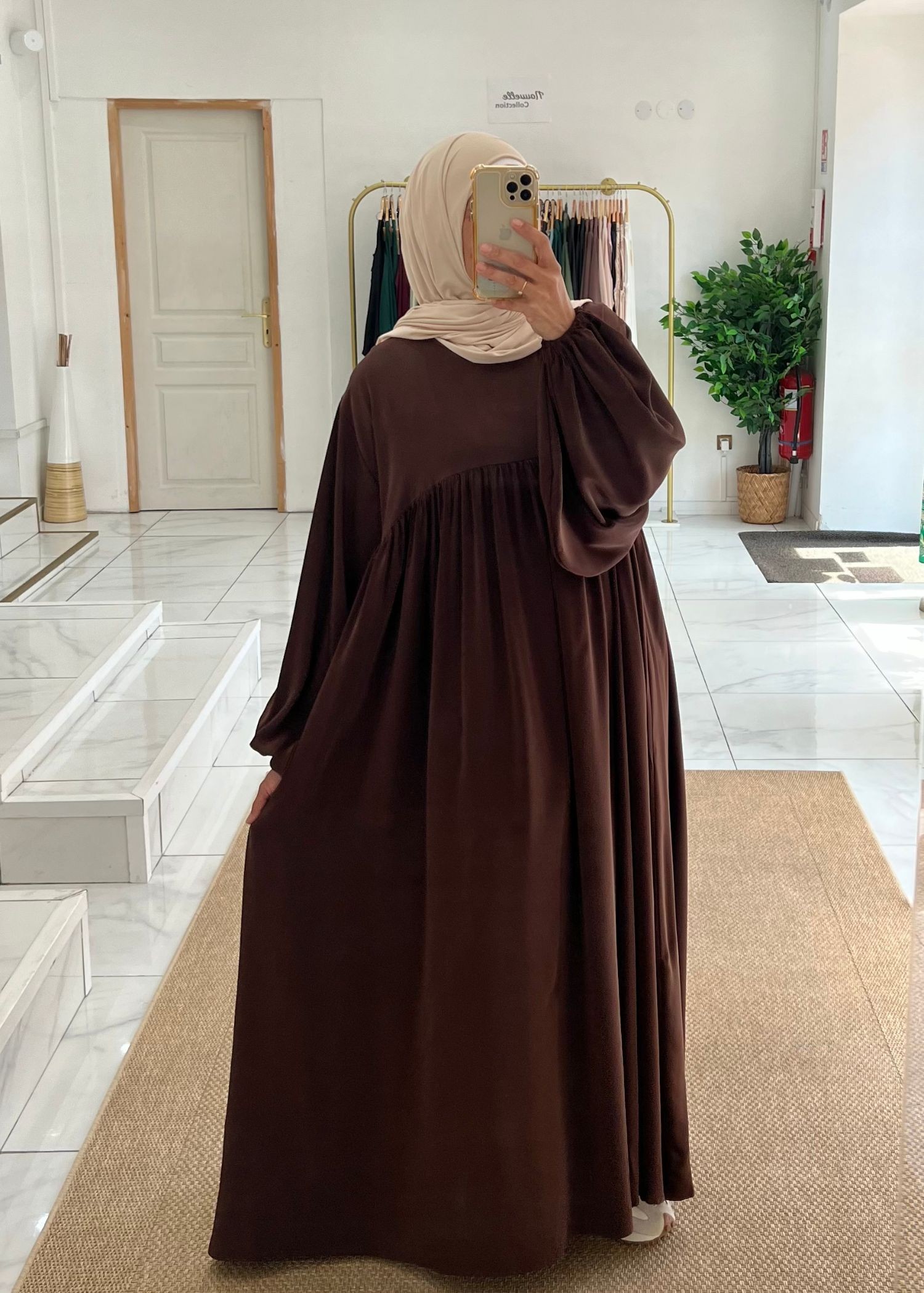 Abaya ballon chocolat