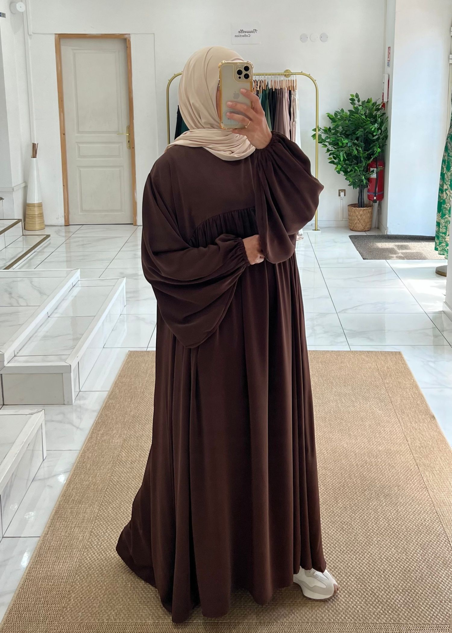 Abaya ballon chocolat