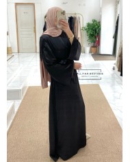 Robe perlée noir