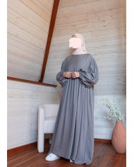 Abaya ballon beige Abaya ballon beige