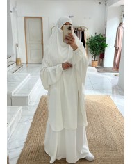 Jilbeb jupe soie de médine blanc