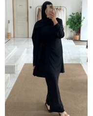 Burkini croisé noir