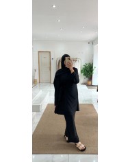 Burkini croisé noir