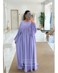 Abaya ballon violet