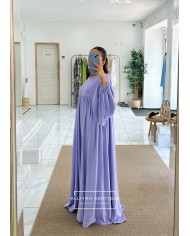 Abaya ballon violet