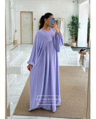 Abaya ballon violet