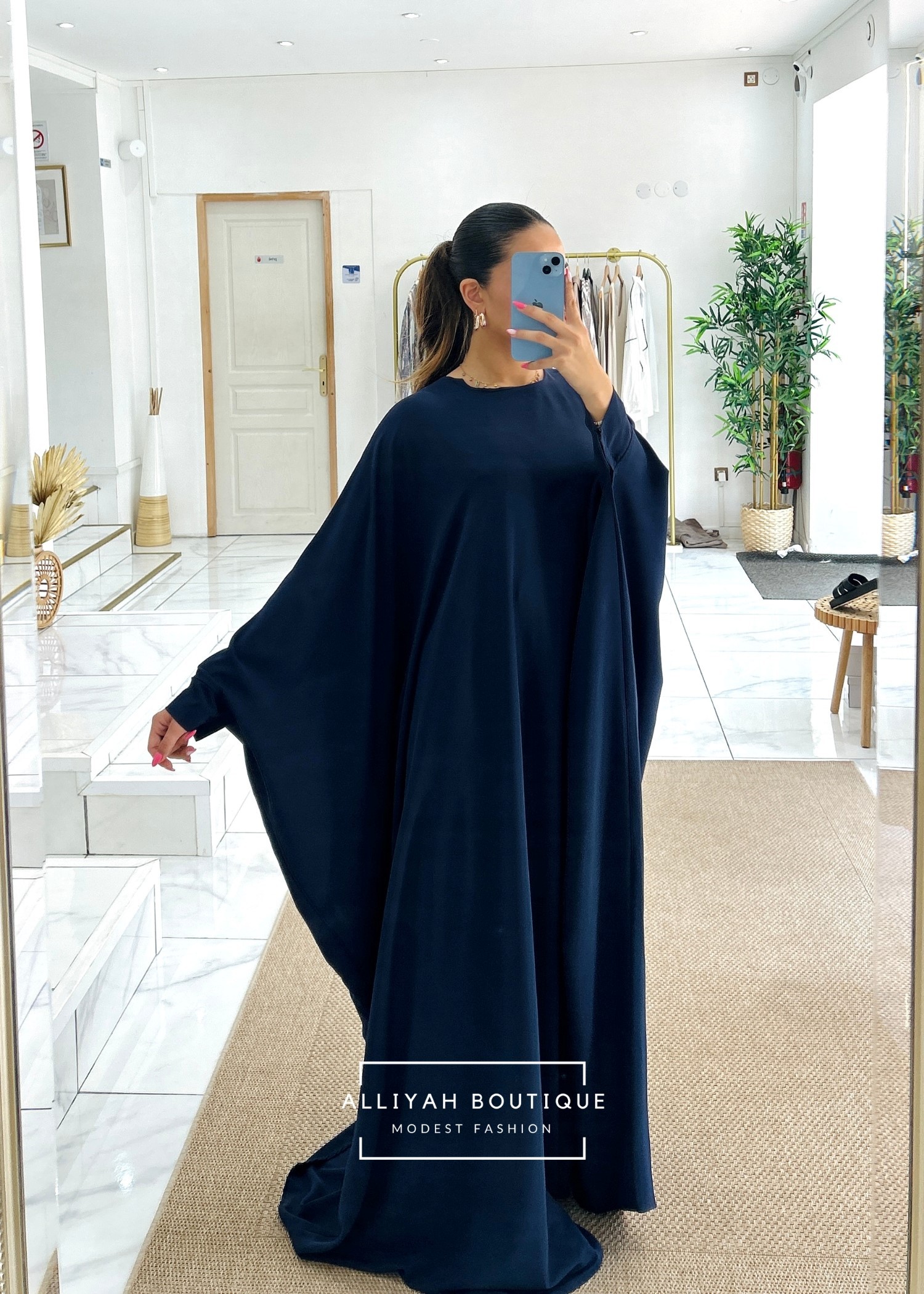 Abaya bleu marine best sale