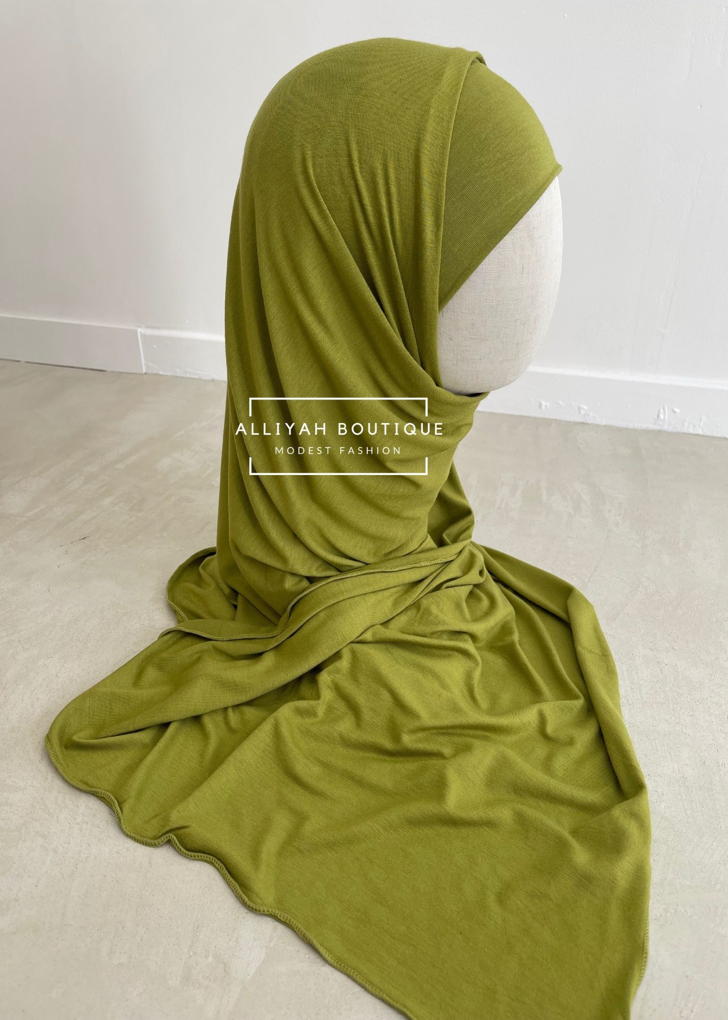Prêt-à-enfiler jersey vert olive