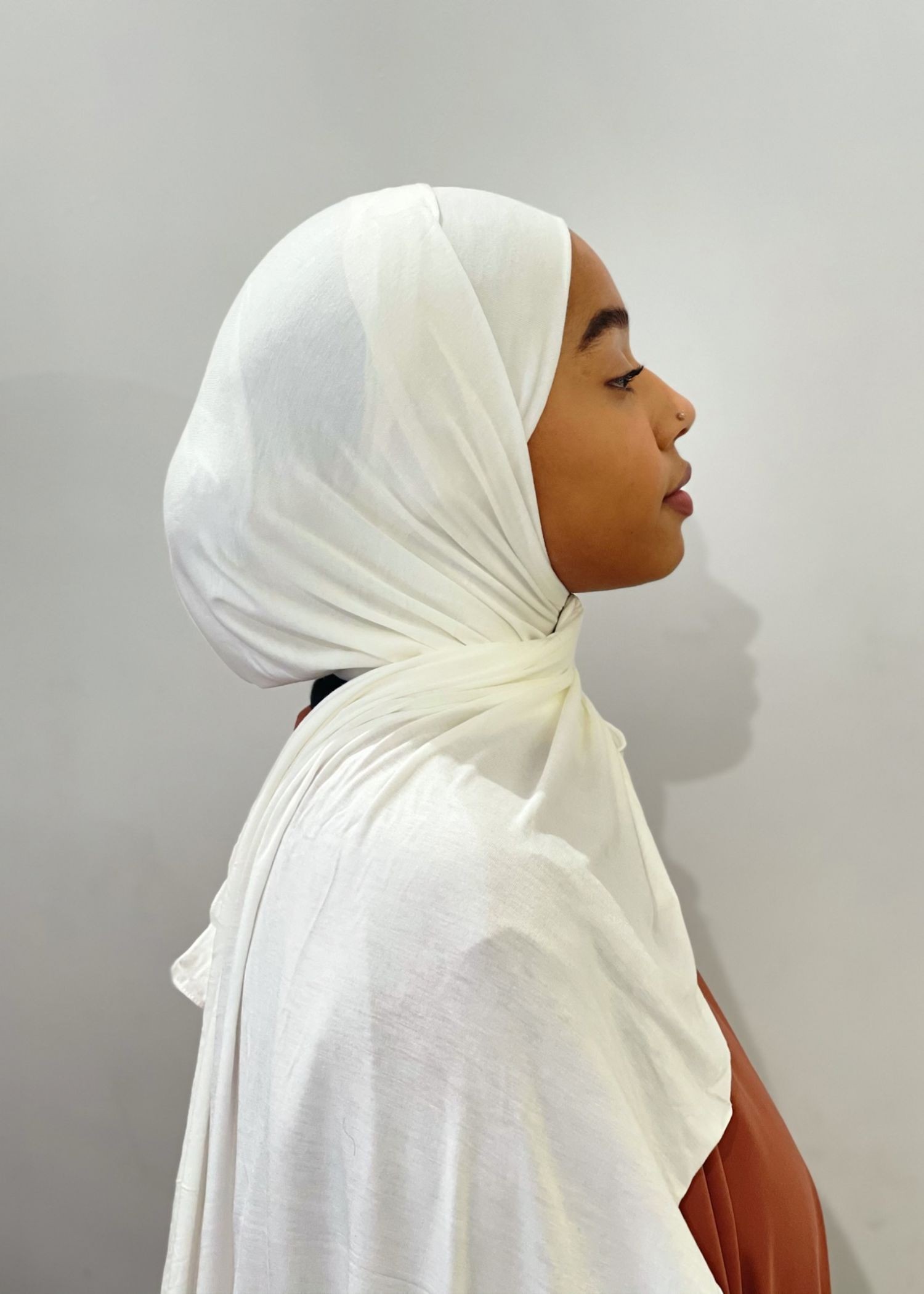 Prêt à enfiler jersey blanc cassé