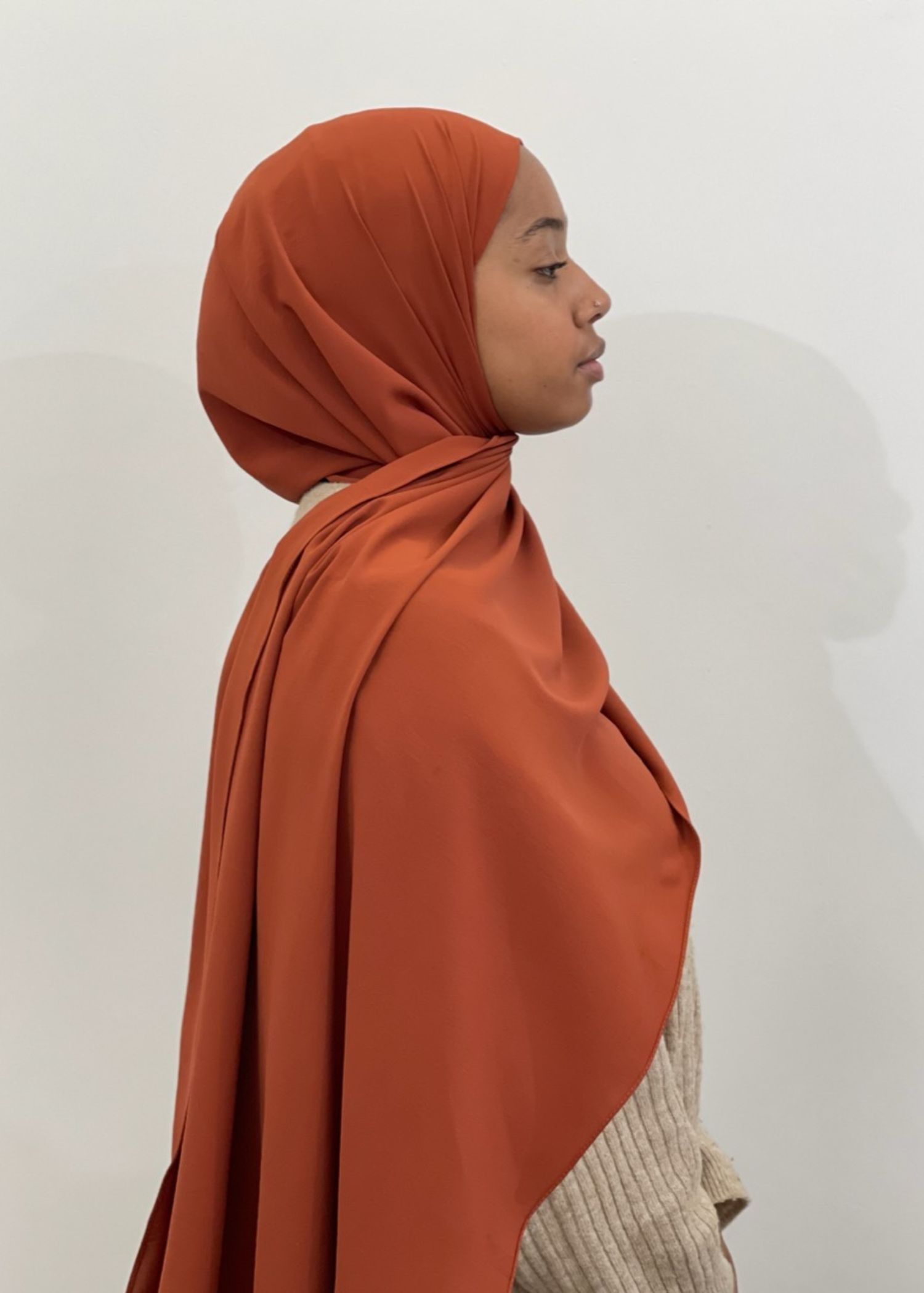 Prêt à enfiler jazz de soie brique