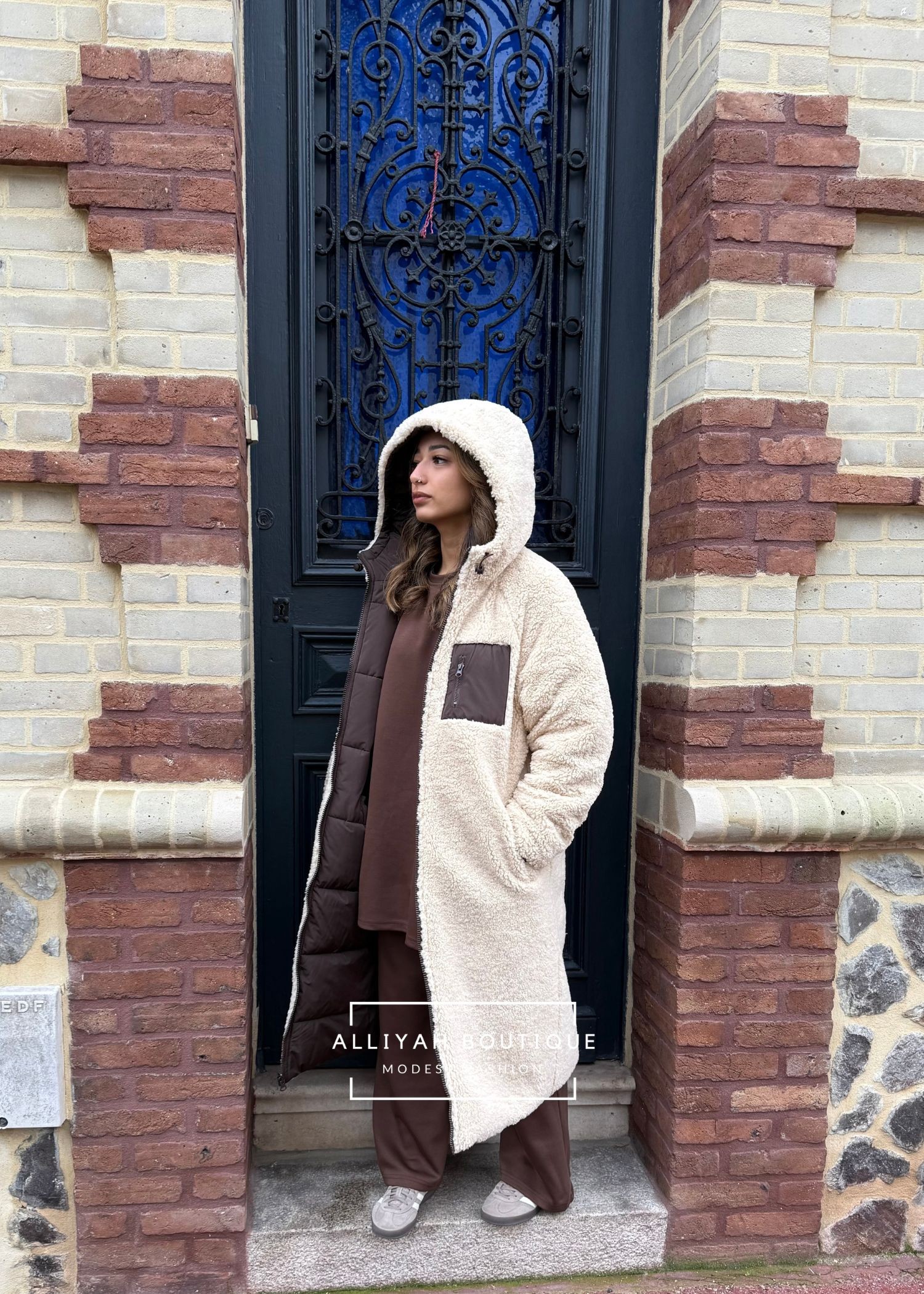 Doudoune 2 en 1 réversible Choco et Camel Doudoune 2 en 1 réversible Choco et Camel