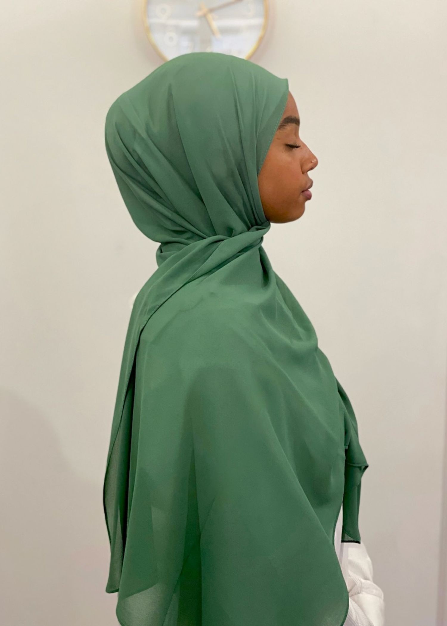 Mousseline vert ceylan Mousseline vert ceylan