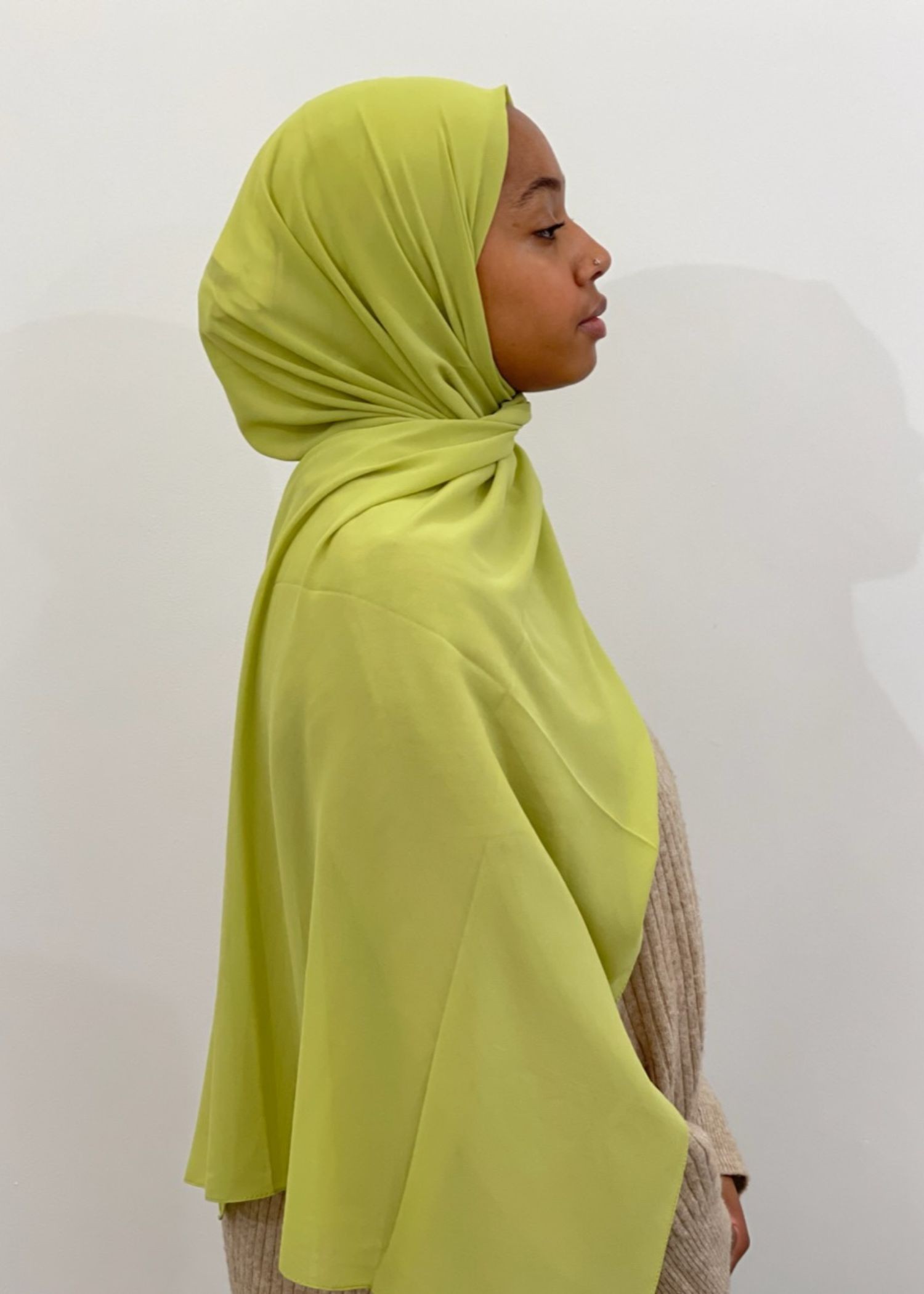 Mousseline vert pomme Mousseline vert pomme