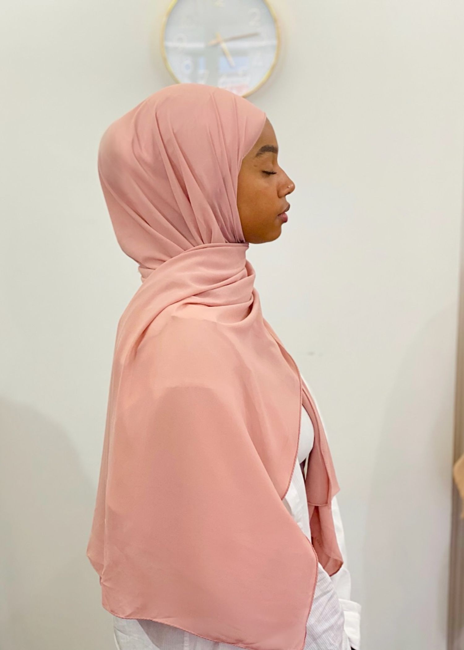 Mousseline rose tendre