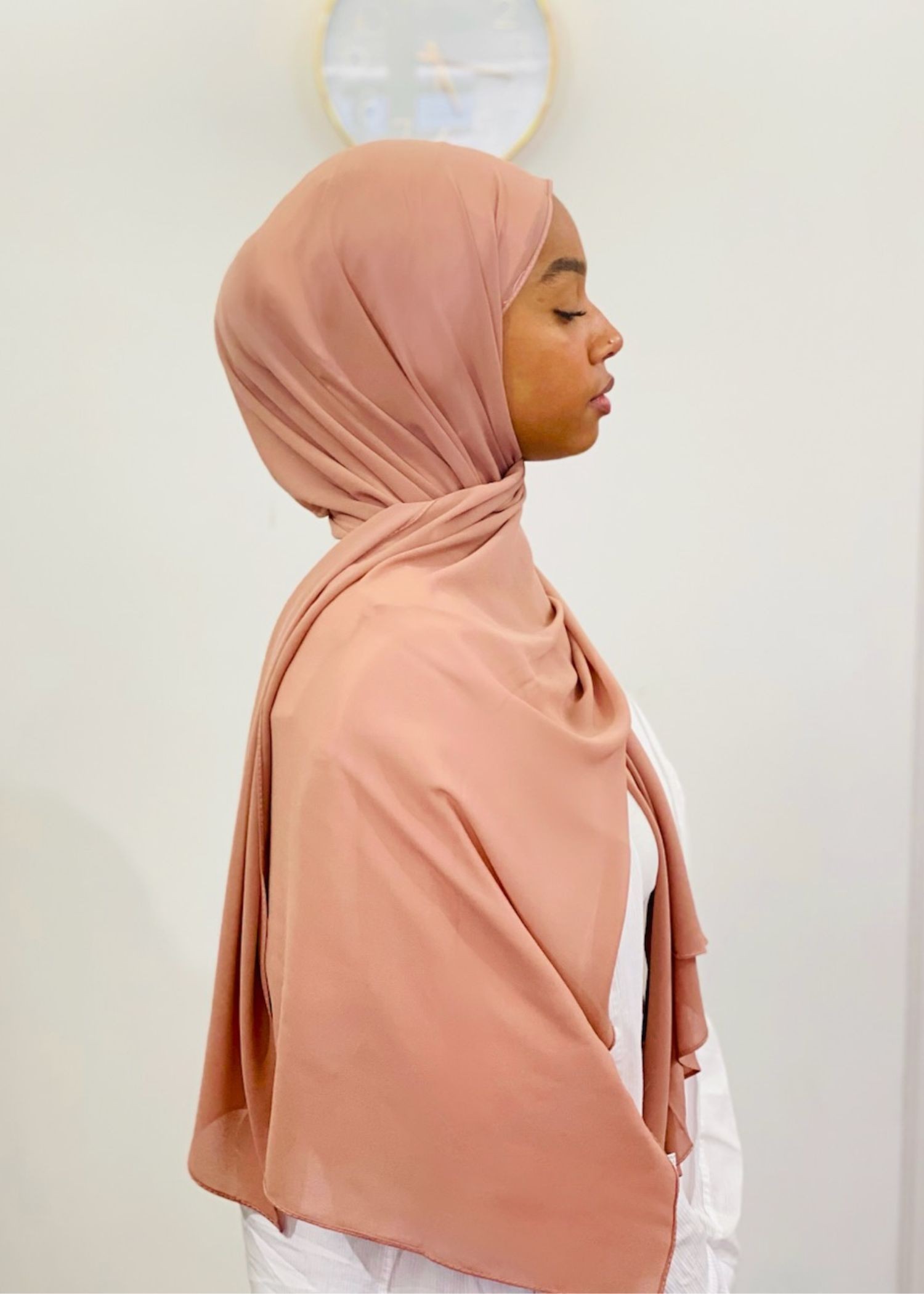 Mousseline vieux rose