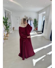 Abaya ballon violet