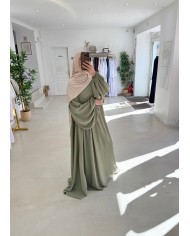 Abaya ballon kaki