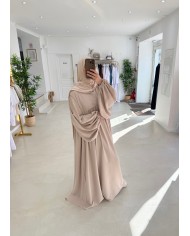 Abaya ballon beige Abaya ballon beige