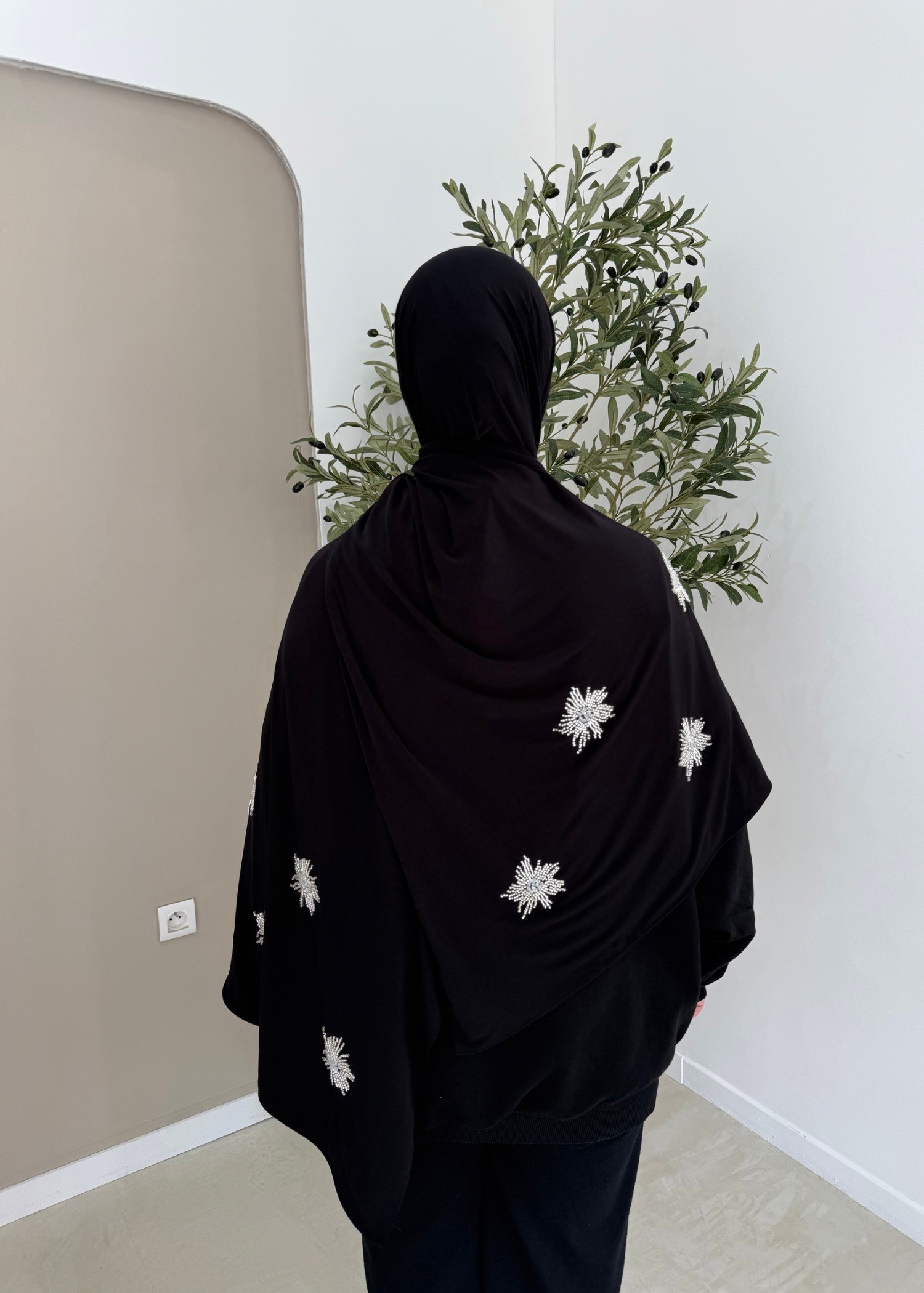 Jersey premium perlé noir