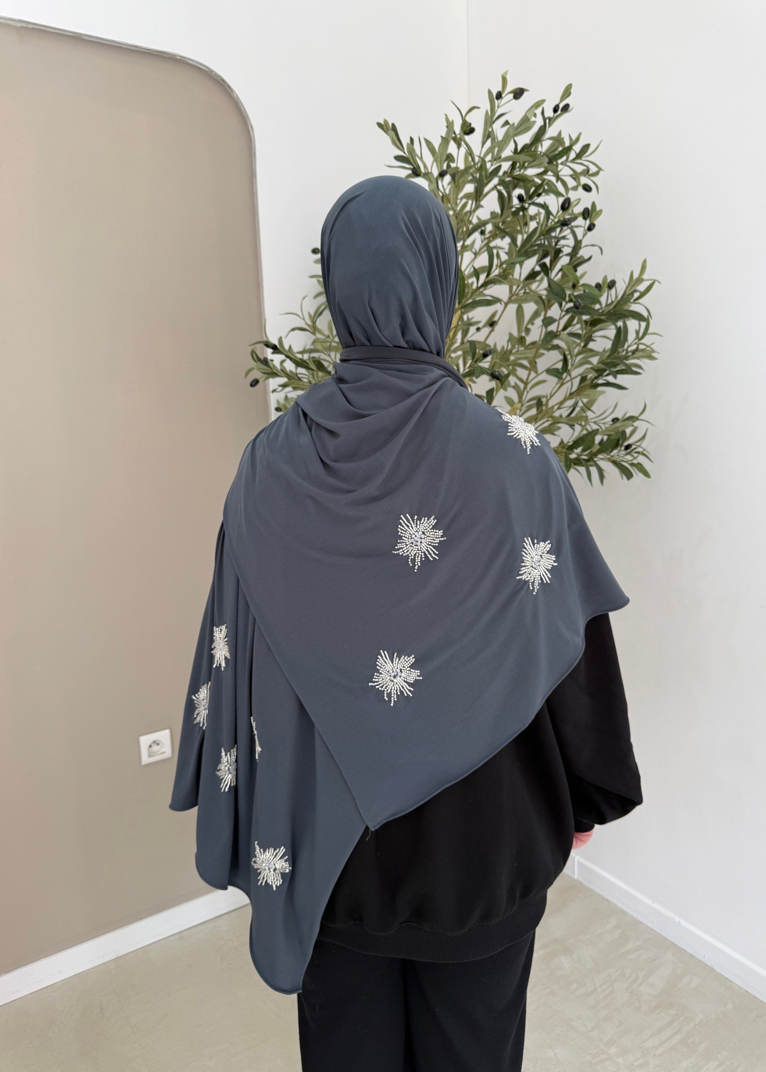 Jersey premium perlé gris