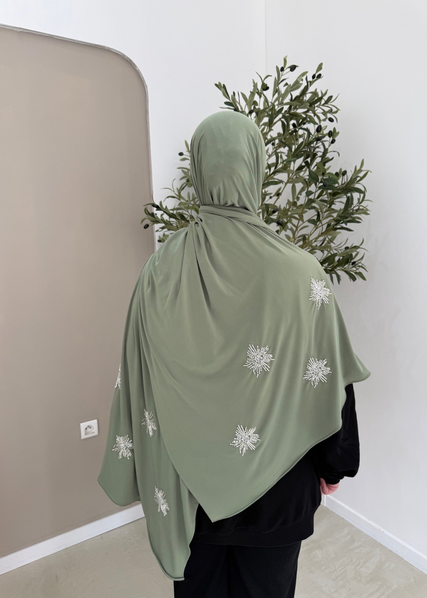 Jersey premium perlé vert