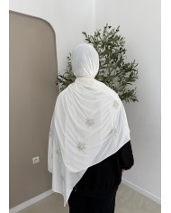 Jersey premium perlé blanc cassé