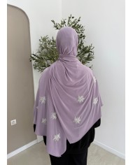 Jersey premium perlé bordeaux