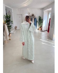 Kimono brocard vert d’eau