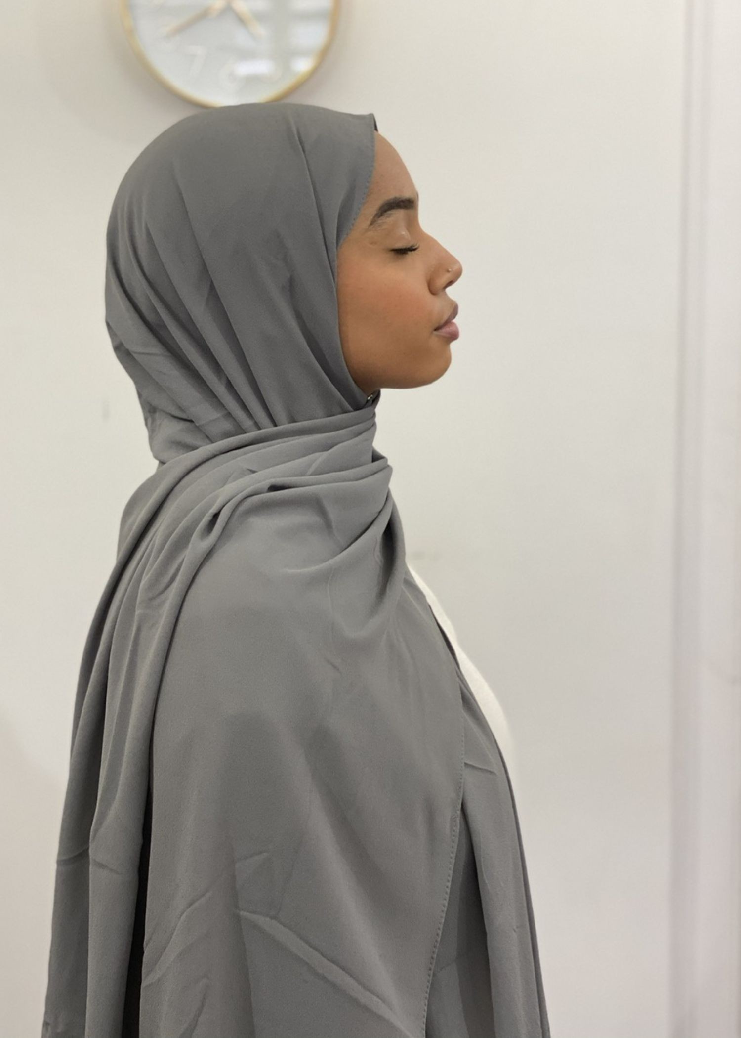 Deluxe mousseline gris foncé