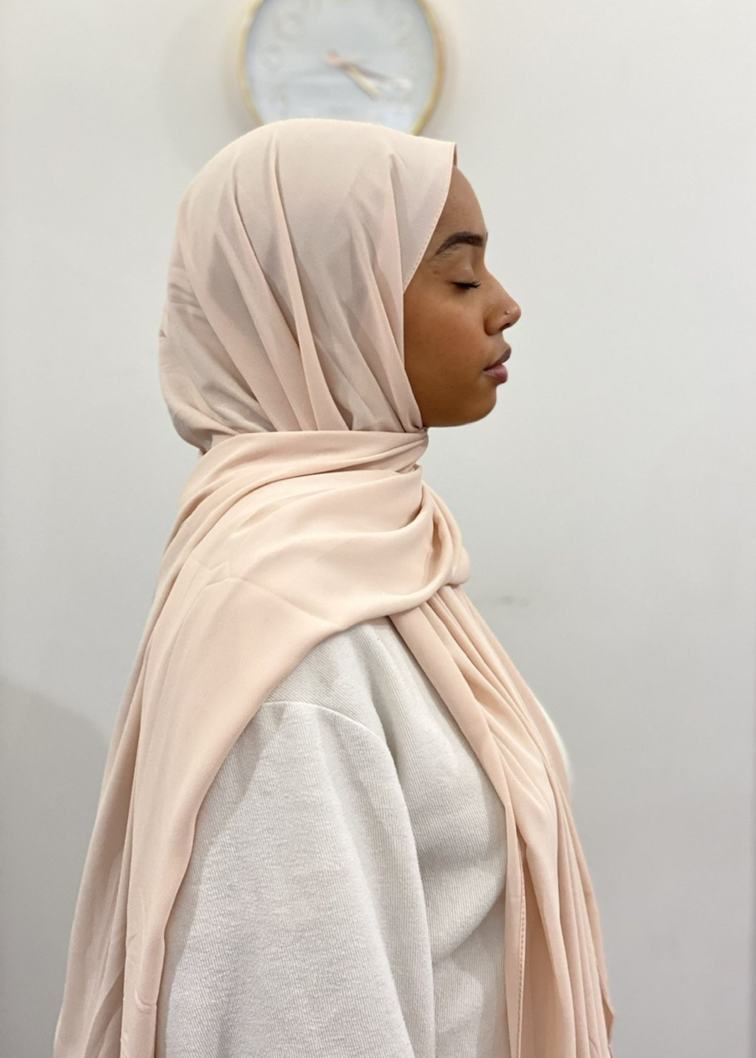 Deluxe mousseline rose pâle