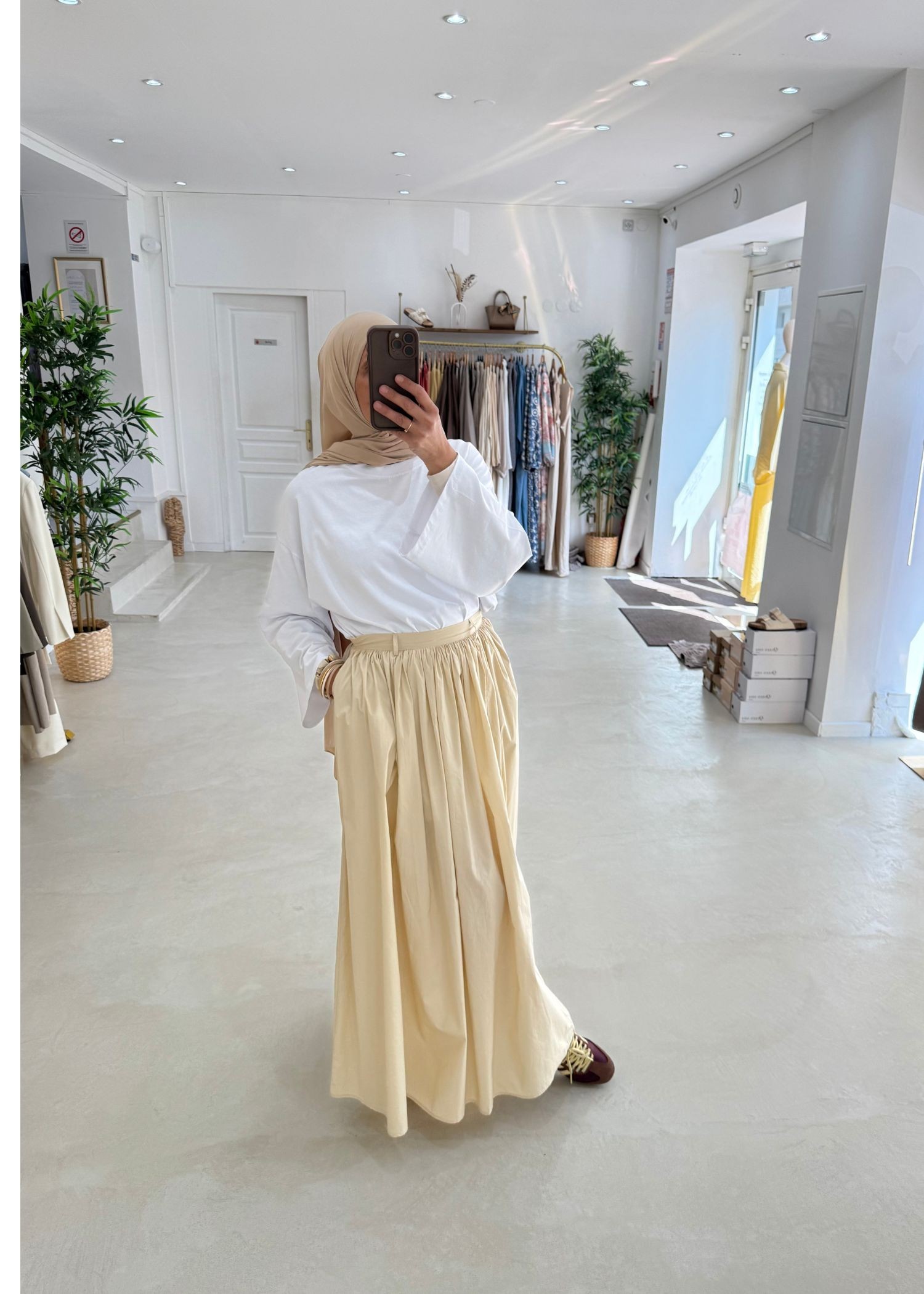 Jupe Besma beige/creme Jupe Besma beige/creme