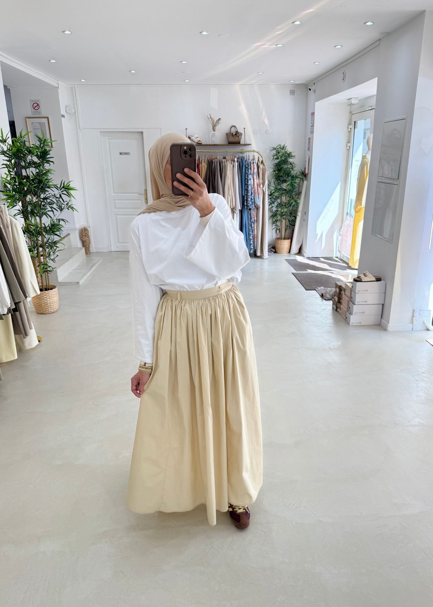 Jupe Besma beige/creme Jupe Besma beige/creme