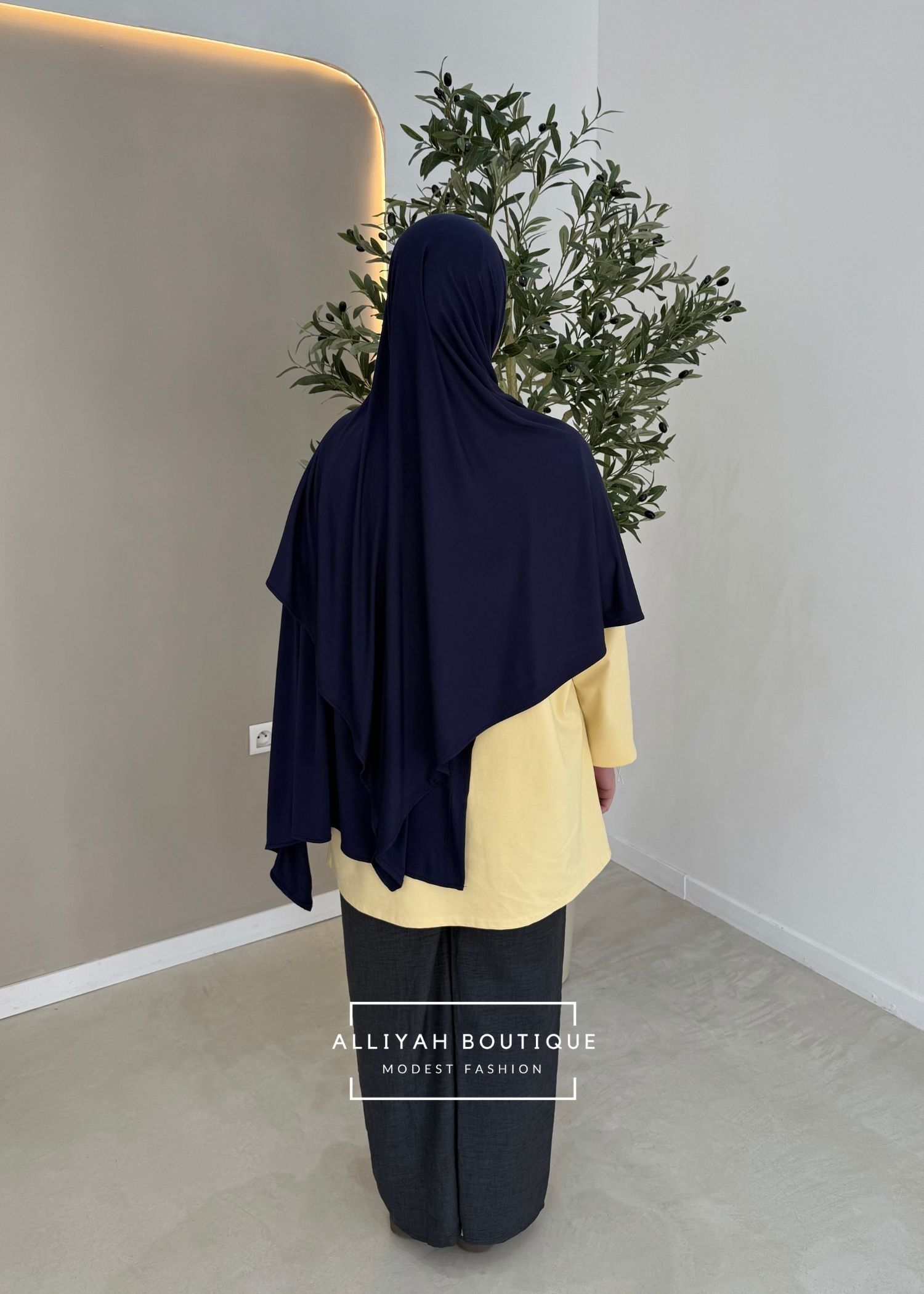 Hijab modal/coton marine