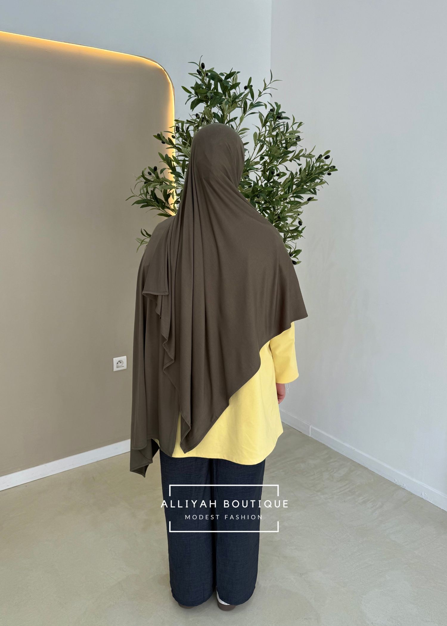 Hijab modal/coton kaki