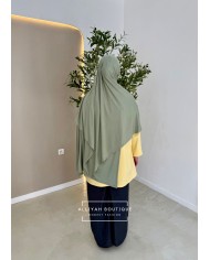 Hijab modal/coton vert tilleul