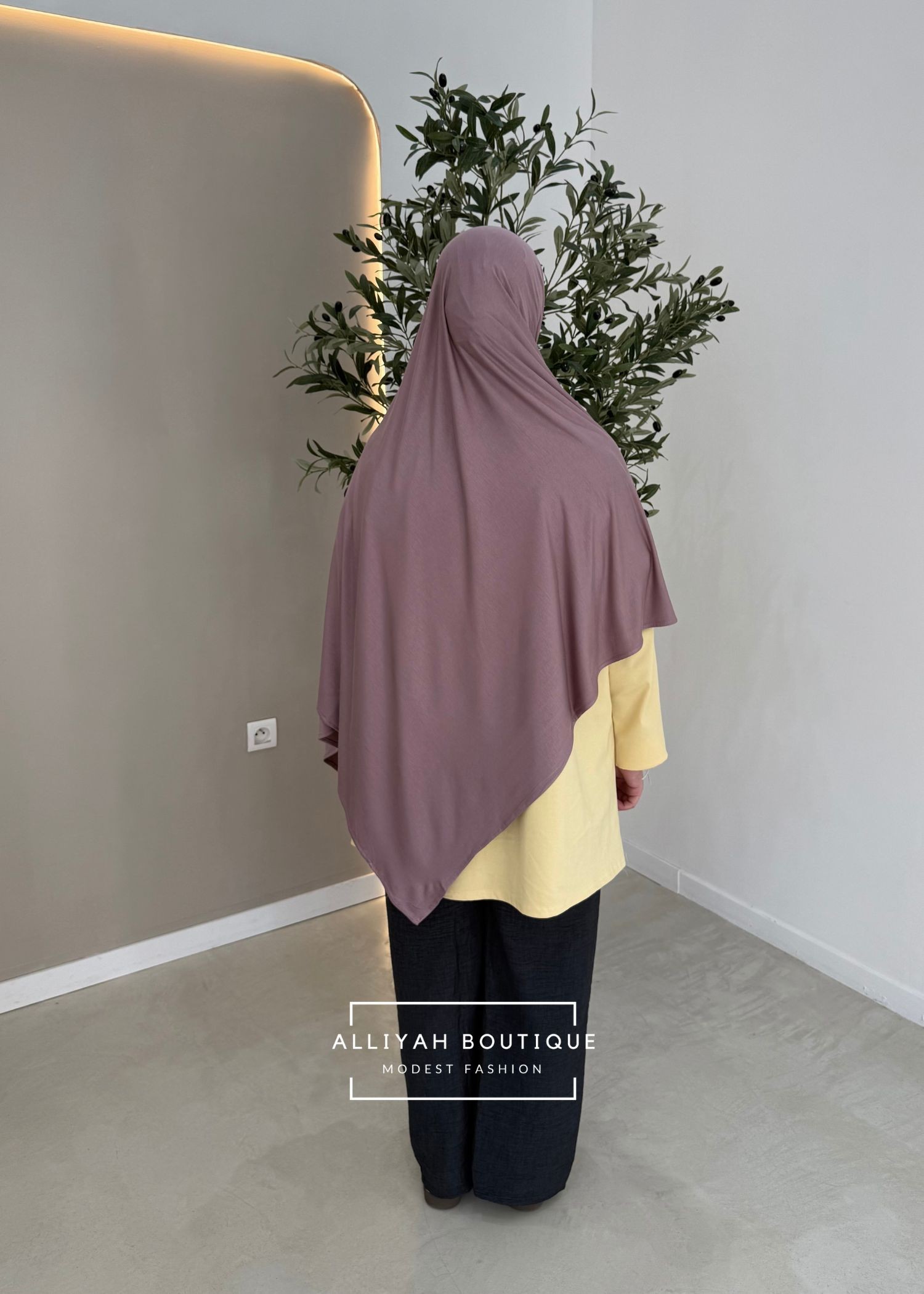 Hijab modal/coton vieux rose