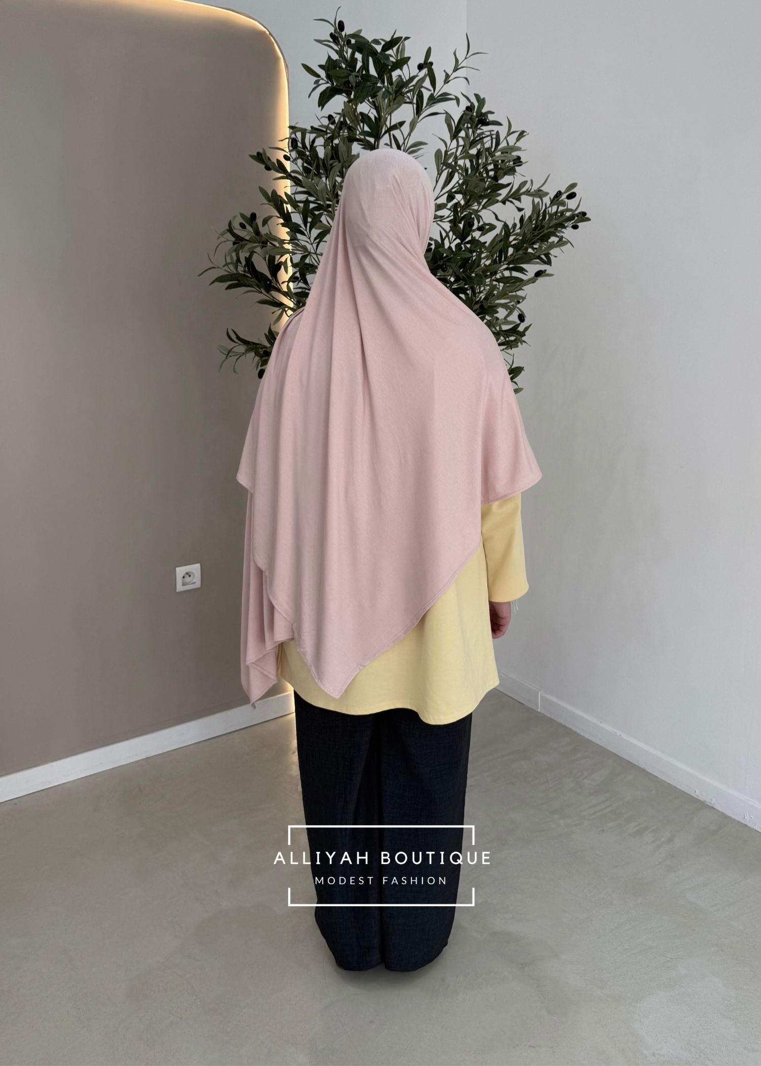 Hijab modal/coton peach