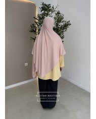 Hijab modal/coton rose clair