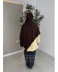 Hijab modal/coton peach