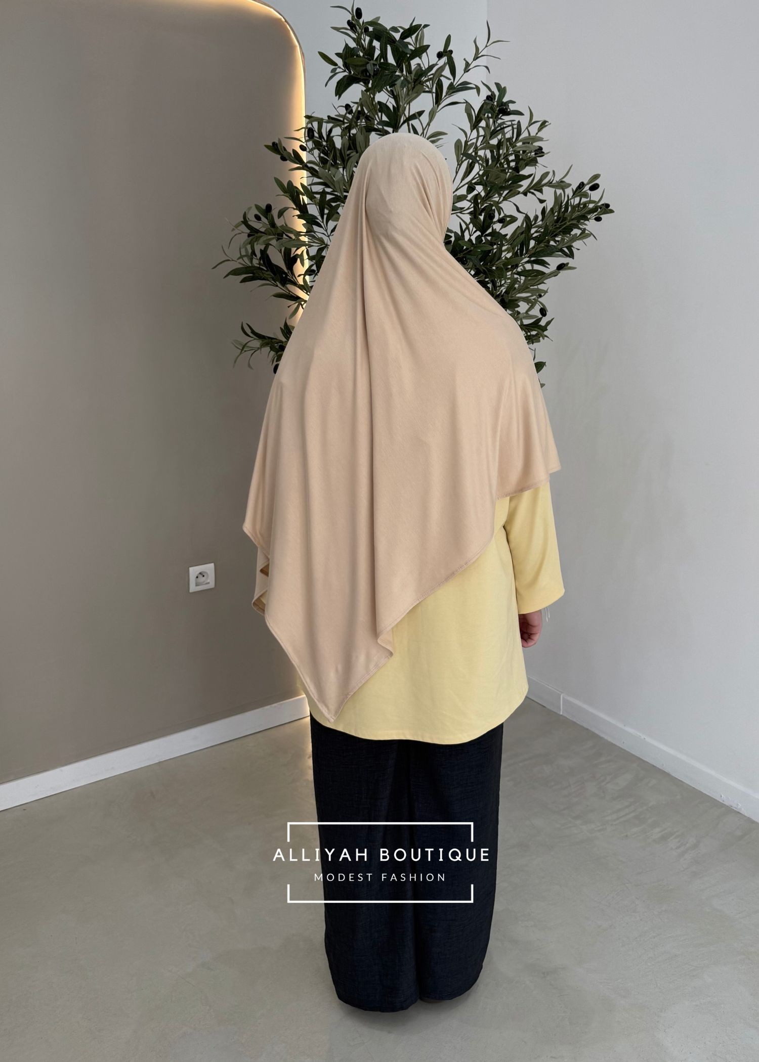 Hijab modal/coton crème